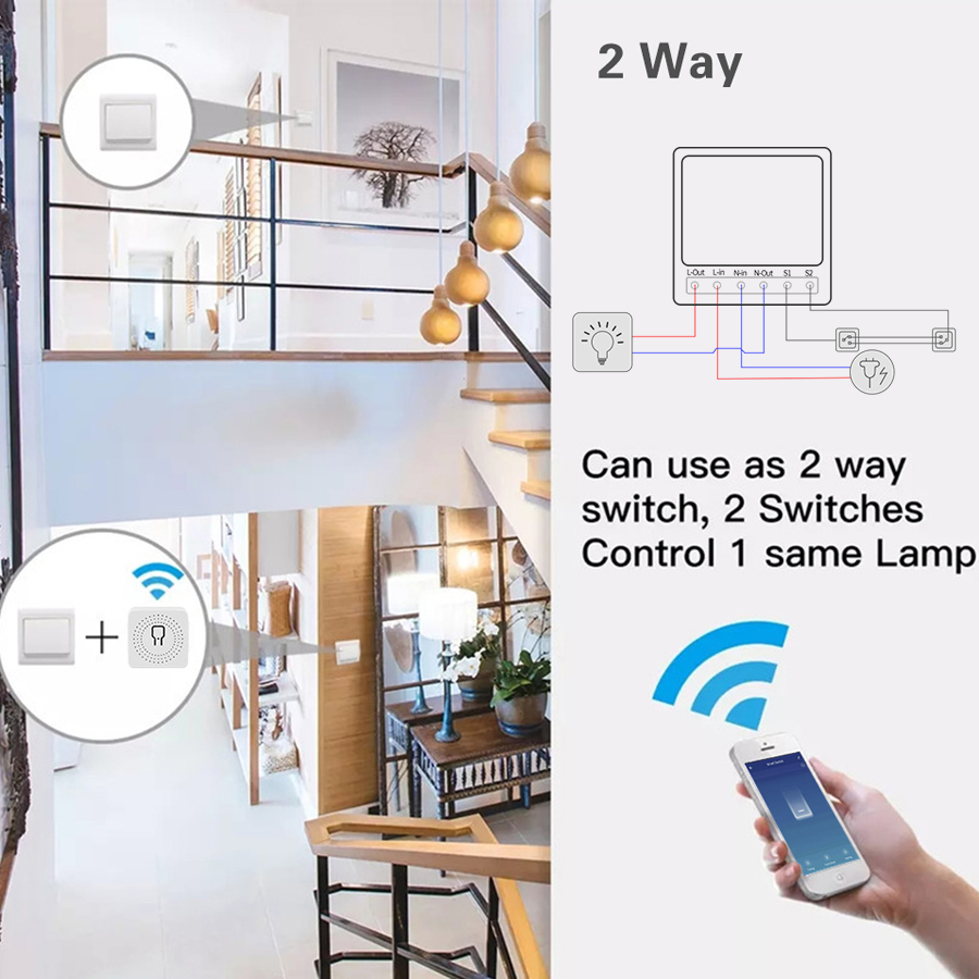 16A 20A Tuya WiFi مفتاح ذكي 2- - مراجعة Tuya 4 Channel وسعره